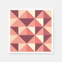 Peach Pink Lila Triangle Geometrisches Party