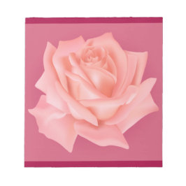 Peach-pink roses notizblock