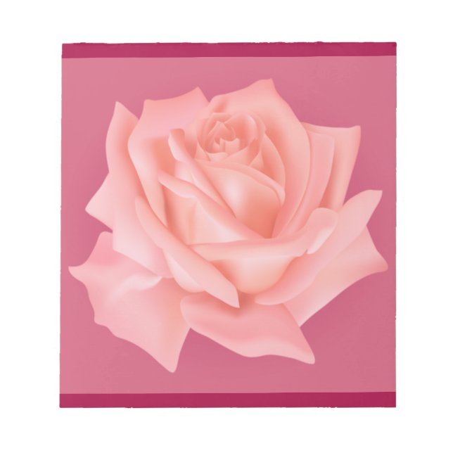 Peach-pink roses notizblock (Vorderseite)