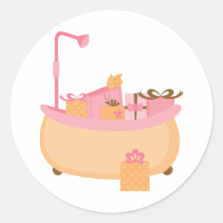 Peach & Pink Tub Stickers