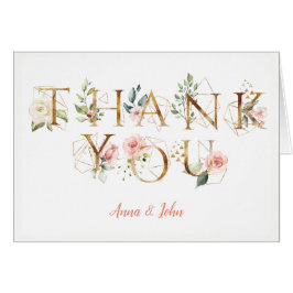 Peach Pink White Floral Alphabet Hochzeit Vielen D