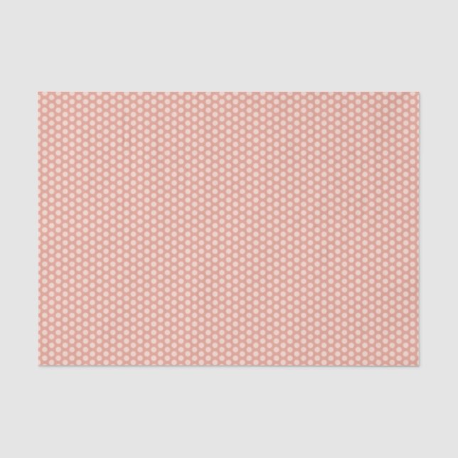 Peach polka dots Hygienepapier Seidenpapier (Vorderseite)