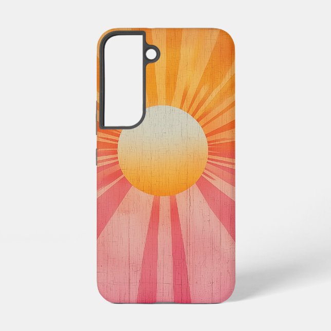 Peach Radiation Phone Case Samsung Galaxy Hülle (Rückseite)