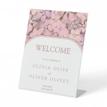 Peach Romance Wedding Welcome
