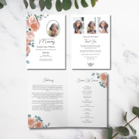Peach Rose Blumenbeerdigung Orden des Service-Foto