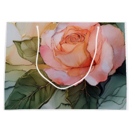 Peach Rose Blumenkohl Brautparty Große Geschenktüte