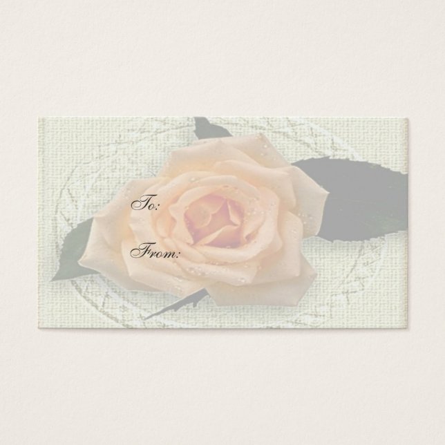 Peach-Rose-Geschenkmarke (Vorderseite)