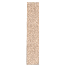 Peach Rose Gold Blush Glitzer Glitz Mittelgroßer Tischläufer