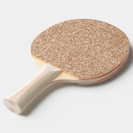 Peach Rose Gold Blush Glitzer Glitz       Tischtennis Schläger