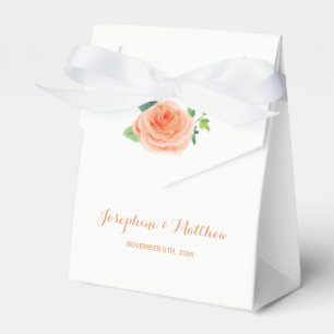 Peach-Rose-Hochzeit Geschenkschachtel