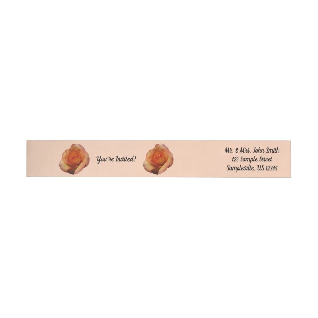 Peach Rose Orange Floral Fotografie (Person)