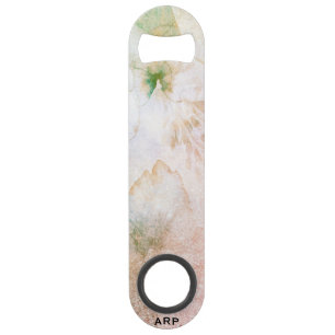 *~* Peach rose Parties scintillant florale Aquarel
