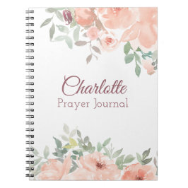 Peach Rose Praetjournal Notizblock