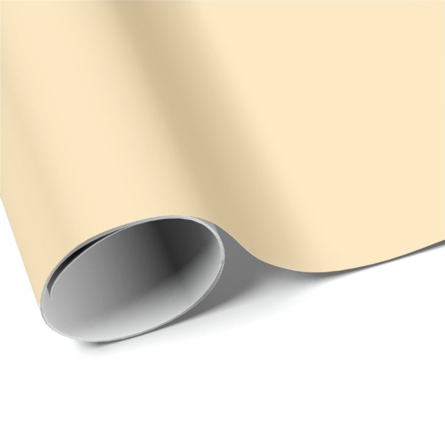 Peach Solid Color | Classic | elegant Geschenkpapier (Rolleneckpunkt)