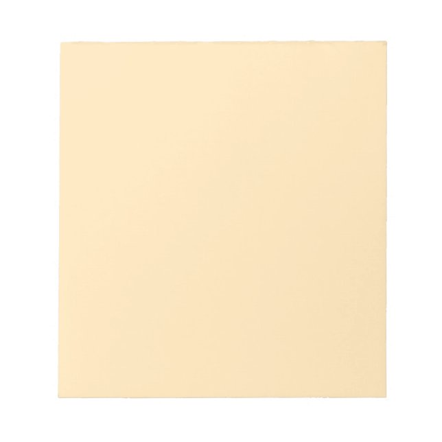 Peach Solid Color Notizblock (Vorderseite)