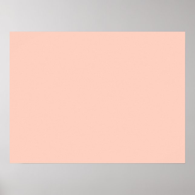 Peach Solid Color Poster (Vorne)