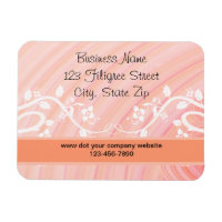 Peach Spirals, Filigree und Blume Custom