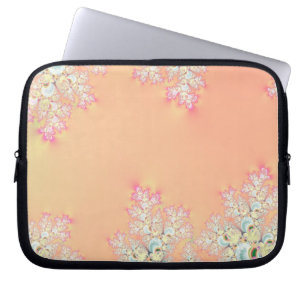 Peach Spring Frost Fraktal Laptopschutzhülle