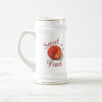 Peach Stein Tasse