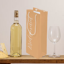 Peach Stilisierten Script Wedding Bridesmaid