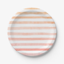 Peach Stripes Wasserfarbe