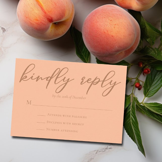 Peach Summer Wedding Trendy Kindly Antwort UAWG (Von Creator hochgeladen)