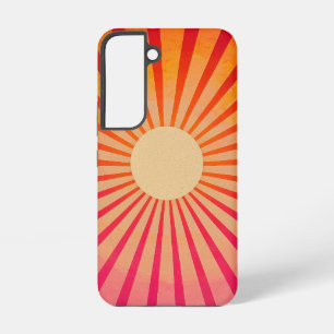 Peach Sunburst Phone Case Samsung Galaxy Hülle