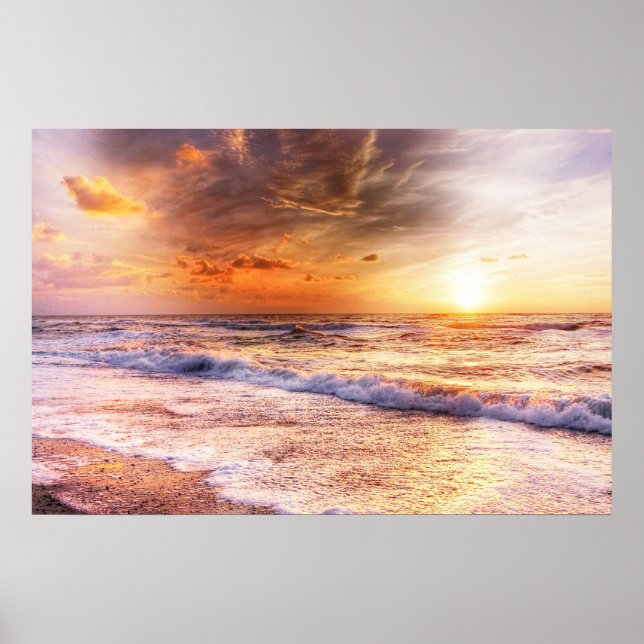 Peach Sunset Poster (Vorne)