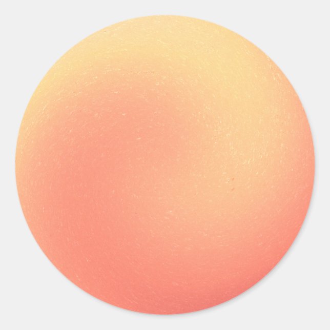 Peach Swirl Aufkleber (Vorderseite)