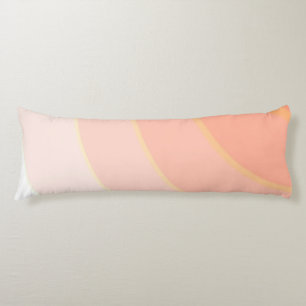 Peach Swirls Body coussin