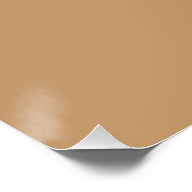 Peach Tan Color Block | Soft Wedding Design Poster (Ecke)