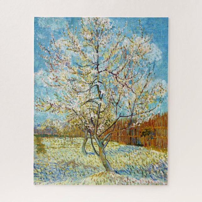 Peach Trees in Blossom Vincent Van Gogh lebendig (Vertikal)