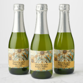 Peach und Beige Floral Abstrakt