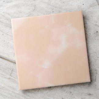 Peach Wassercolor Elegante Abstrakter Frühling & S Fliese