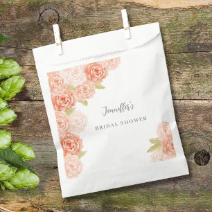 PEACH WATERCOLOR BRAUTPARTY GESCHENKTÜTCHEN