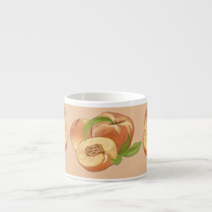 Peach Watercolor Espresso Tasse