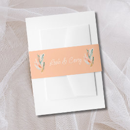 Peach Watercolor Wedly Band