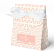 Peach Wave Pattern-Twinkle, Twinkle Little Twins