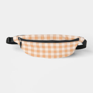 Peach White À damiers En vichy Motif