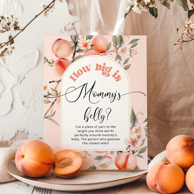 Peach, wie groß das Bauchspiel der Mama ist Poster (Von Creator hochgeladen)