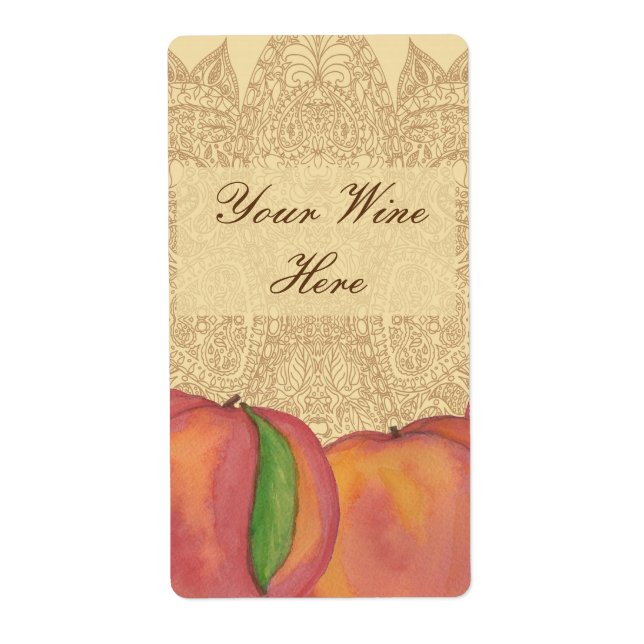 Peach Wine Labels (Vorne)