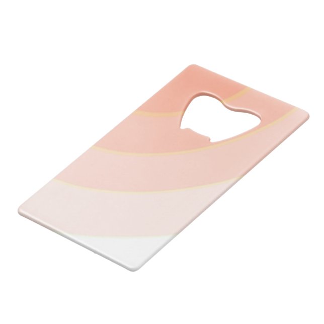 Peach Wirbel Flaschenöffner (Vorderseite Schrägansicht)