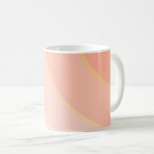 Peach Wirbel Kaffeetasse