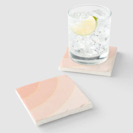 Peach Wirbel Stone Untersetzer