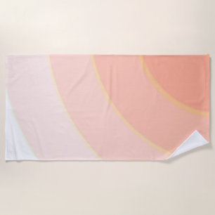 Peach Wirbel Strandtuch