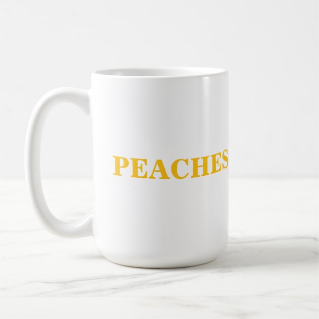 PEACHES CAFÉ MUG ! (Gauche)
