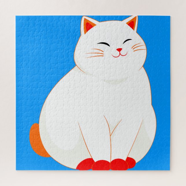Peaches, die lächelnde Katze (Vertikal)