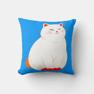 Peaches, die lächelnde Katze Kissen