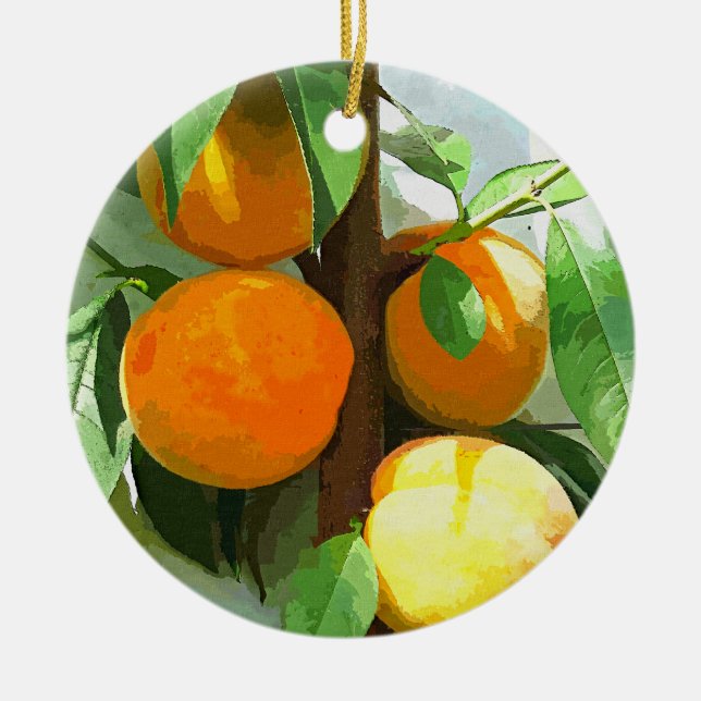 PEACHES KERAMIKORNAMENT (Vorne)