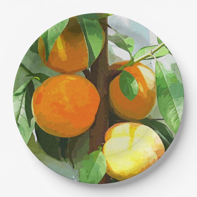 PEACHES PAPPTELLER (Vorderseite)